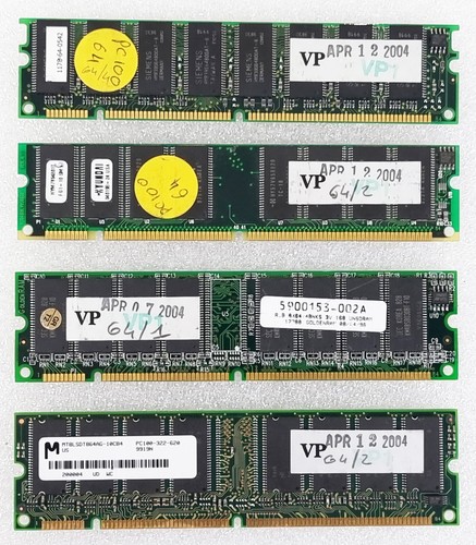 Barrette mémoire sdram - mémoire, (x4)